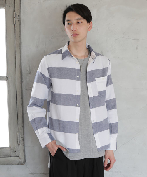 TopIsm(トップイズム)の「ワッフル織り綿麻リネンシャツ(シャツ/ブラウス・メンズ・A/B/C/D/E/F/G/H/I/J/K/L/M/N・L/LL/M)」の4枚目の写真