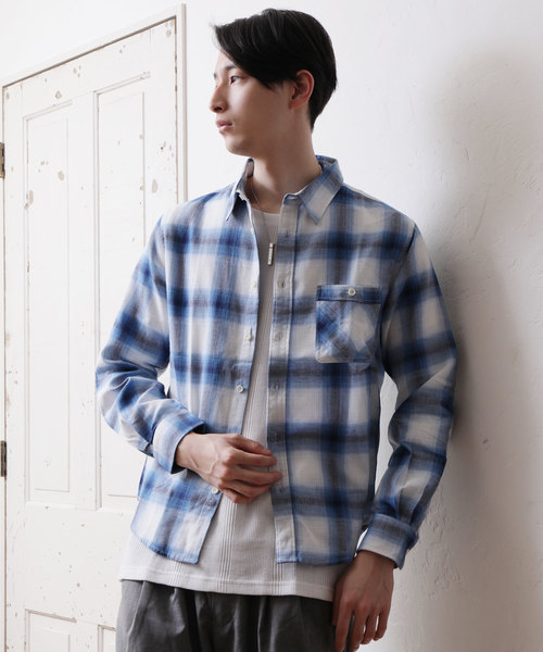 TopIsm(トップイズム)の「ワッフル織り綿麻リネンシャツ(シャツ/ブラウス・メンズ・A/B/C/D/E/F/G/H/I/J/K/L/M/N・L/LL/M)」の7枚目の写真