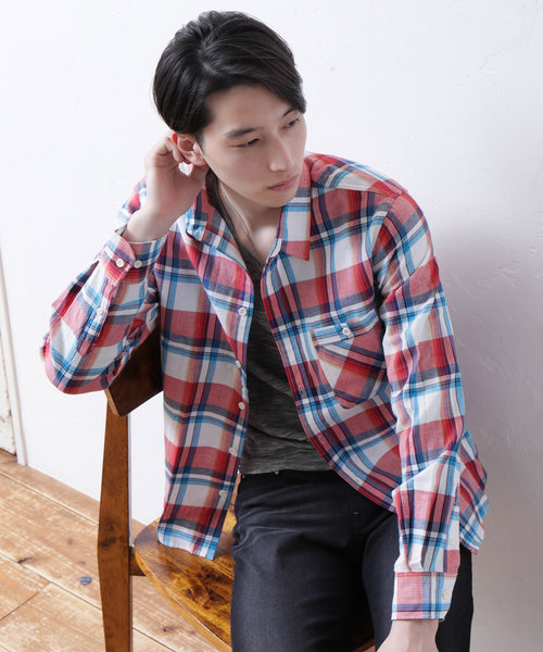 TopIsm(トップイズム)の「ワッフル織り綿麻リネンシャツ(シャツ/ブラウス・メンズ・A/B/C/D/E/F/G/H/I/J/K/L/M/N・L/LL/M)」の8枚目の写真