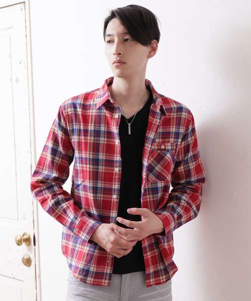TopIsm(トップイズム)の「ワッフル織り綿麻リネンシャツ(シャツ/ブラウス・メンズ・A/B/C/D/E/F/G/H/I/J/K/L/M/N・L/LL/M)」の9枚目の写真