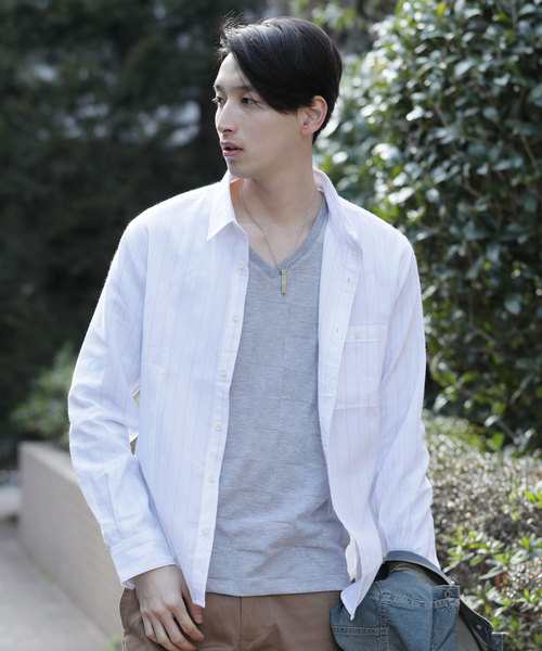 TopIsm(トップイズム)の「ワッフル織り綿麻リネンシャツ(シャツ/ブラウス・メンズ・A/B/C/D/E/F/G/H/I/J/K/L/M/N・L/LL/M)」の12枚目の写真