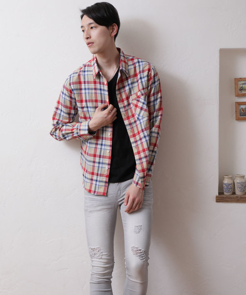 TopIsm(トップイズム)の「ワッフル織り綿麻リネンシャツ(シャツ/ブラウス・メンズ・A/B/C/D/E/F/G/H/I/J/K/L/M/N・L/LL/M)」の22枚目の写真
