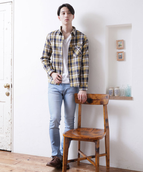 TopIsm(トップイズム)の「ワッフル織り綿麻リネンシャツ(シャツ/ブラウス・メンズ・A/B/C/D/E/F/G/H/I/J/K/L/M/N・L/LL/M)」の18枚目の写真