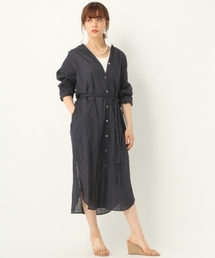 A part by | LiCoワッシャーロングシャツワンピース 790466(ワンピース)