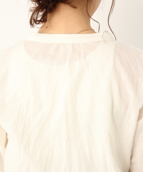 A part by（アパートバイ）の「LiCoワッシャーロングシャツワンピース 790466（ワンピース・レディース・ホワイト/ネイビー/ライトブルー/レッド・FREE）」の13枚目の写真