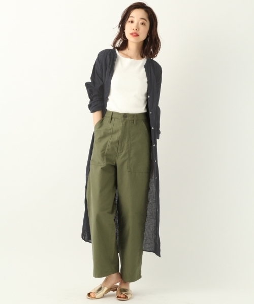 A part by（アパートバイ）の「LiCoワッシャーロングシャツワンピース 790466（ワンピース・レディース・ホワイト/ネイビー/ライトブルー/レッド・FREE）」の15枚目の写真