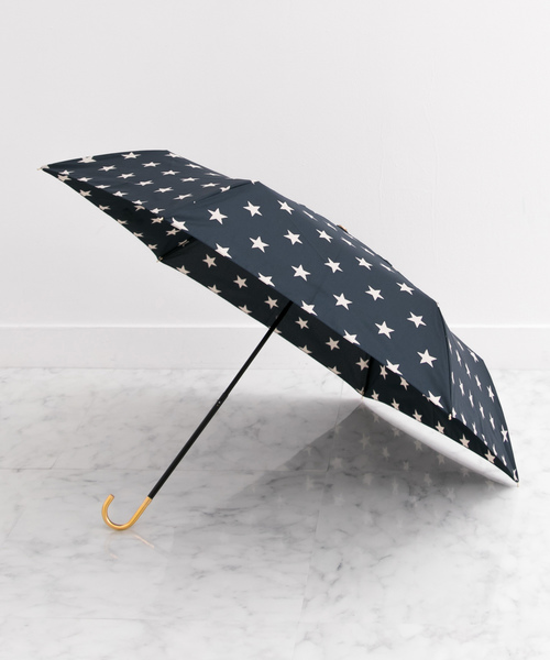 ameme（アメメ）の「ameme　ブルージュ折り畳み傘（折りたたみ傘・レディース・ブラック/ネイビー/レッド/オフホワイト/その他1/ブルー系その他・FREE）」の2枚目の写真