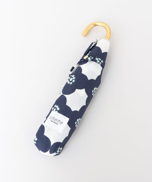 ameme（アメメ）の「ameme　ブルージュ折り畳み傘（折りたたみ傘・レディース・ブラック/ネイビー/レッド/オフホワイト/その他1/ブルー系その他・FREE）」の19枚目の写真