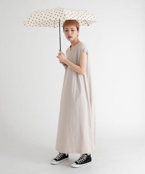 ameme（アメメ）の「ameme　ブルージュ折り畳み傘（折りたたみ傘・レディース・ブラック/ネイビー/レッド/オフホワイト/その他1/ブルー系その他・FREE）」の20枚目の写真