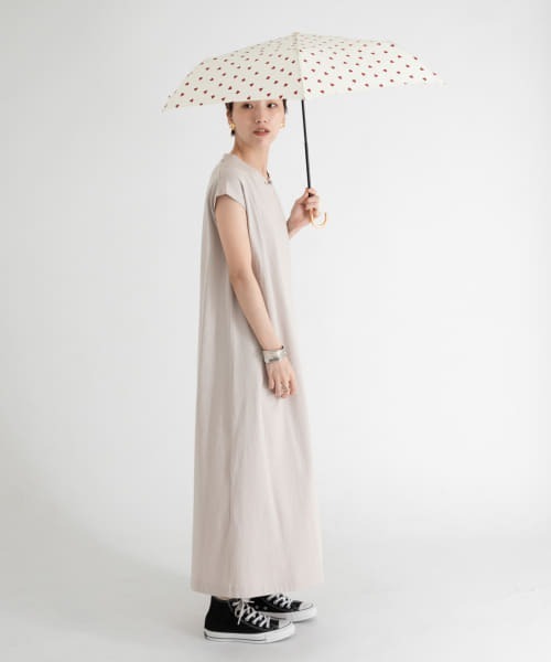 ameme（アメメ）の「ameme　ブルージュ折り畳み傘（折りたたみ傘・レディース・ブラック/ネイビー/レッド/オフホワイト/その他1/ブルー系その他・FREE）」の21枚目の写真