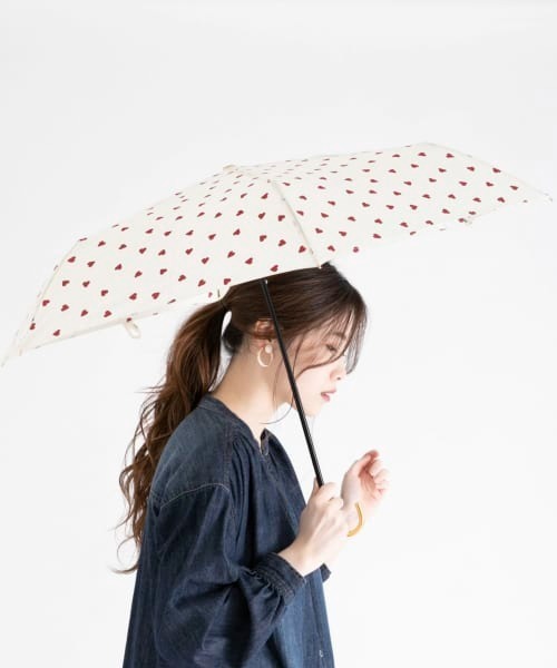 ameme（アメメ）の「ameme　ブルージュ折り畳み傘（折りたたみ傘・レディース・ブラック/ネイビー/レッド/オフホワイト/その他1/ブルー系その他・FREE）」の22枚目の写真