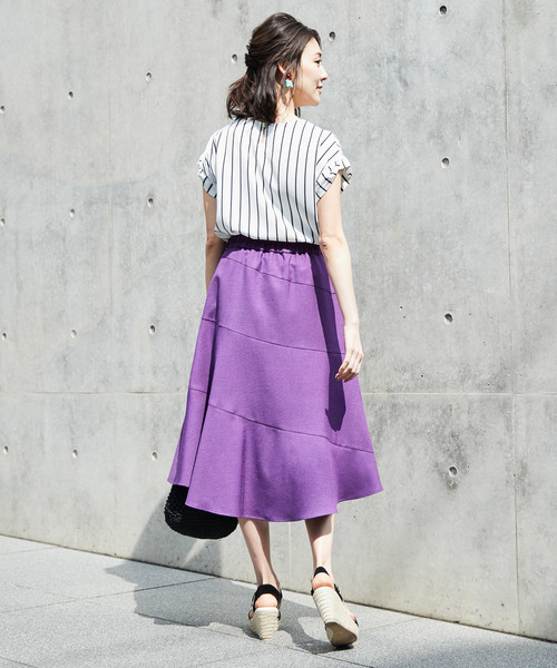 RIVE DROITE（リヴドロワ）の「ストライプタックVネックブラウス（シャツ/ブラウス・レディース・ホワイト/ネイビー・FREE）」の11枚目の写真