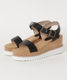 KOBE LETTUCE | 2段厚底ワンベルトデザインストラップウェッジサンダル/レディース/スポーツサンダル[I1544]神戸レタス(サンダル)