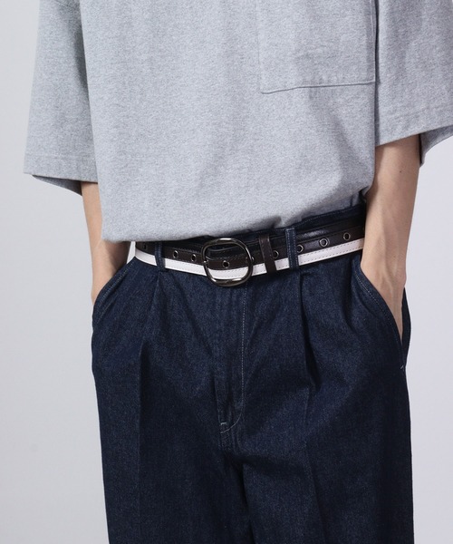 GLOBE SELECT(グローブセレクト)の「シングルピンベルト(ベルト・メンズ・ブラック/ベージュ/ネイビー・FREE)」の7枚目の写真