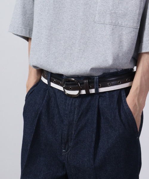 GLOBE SELECT(グローブセレクト)の「シングルピンベルト(ベルト・メンズ・ブラック/ベージュ/ネイビー・FREE)」の6枚目の写真