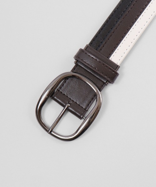 GLOBE SELECT(グローブセレクト)の「シングルピンベルト(ベルト・メンズ・ブラック/ベージュ/ネイビー・FREE)」の4枚目の写真