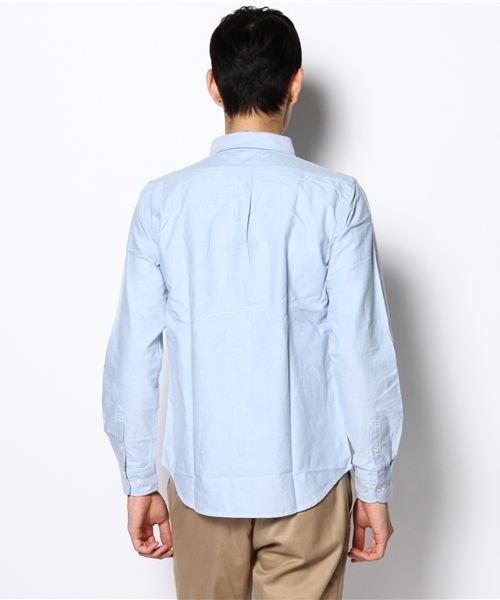 WEGO(ウィゴー)の「WEGO/オックスボタンダウンシャツ(シャツ/ブラウス・メンズ・ホワイト/サックスブルー/ネイビー・SMALL/MEDIUM/LARGE)」の6枚目の写真