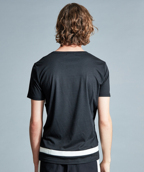 5351 POUR LES HOMMES（ゴーサンゴーイチプールオム）の「スラッシュボーダーTシャツ（Tシャツ/カットソー・メンズ・ホワイト/ブラック・44/46/48）」の9枚目の写真