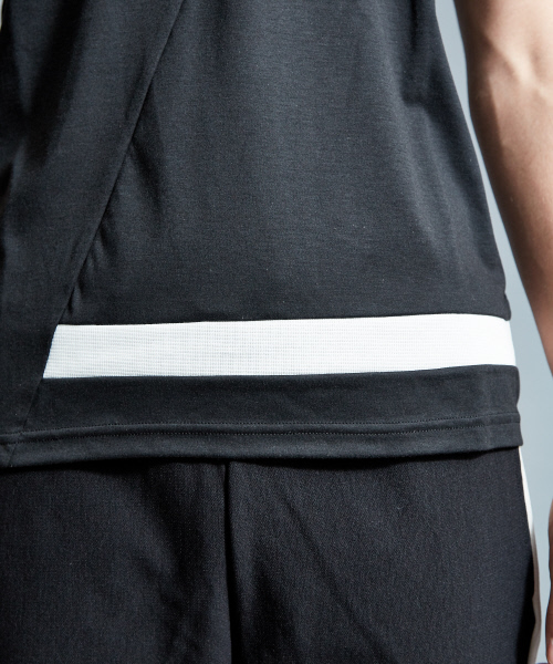 5351 POUR LES HOMMES（ゴーサンゴーイチプールオム）の「スラッシュボーダーTシャツ（Tシャツ/カットソー・メンズ・ホワイト/ブラック・44/46/48）」の5枚目の写真