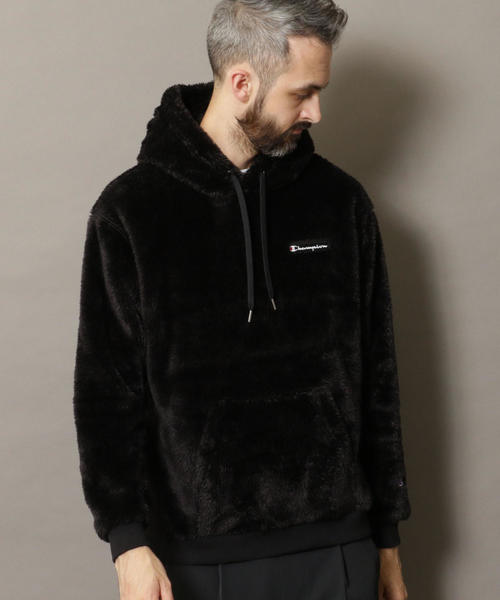 Champion（チャンピオン）の「【別注】 ＜CHAMPION(チャンピオン）＞ SHERPA FLEECE PARKA/シェルパフリース ◆（パーカー・メンズ・ブラック/ケリー/グレー・SMALL/MEDIUM/X-LARGE/LARGE）」の14枚目の写真