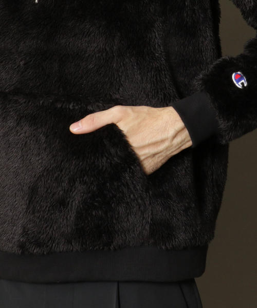 Champion（チャンピオン）の「【別注】 ＜CHAMPION(チャンピオン）＞ SHERPA FLEECE PARKA/シェルパフリース ◆（パーカー・メンズ・ブラック/ケリー/グレー・SMALL/MEDIUM/X-LARGE/LARGE）」の11枚目の写真