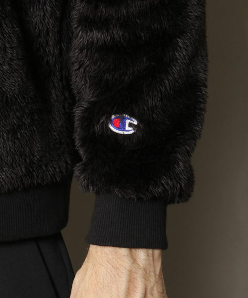 Champion（チャンピオン）の「【別注】 ＜CHAMPION(チャンピオン）＞ SHERPA FLEECE PARKA/シェルパフリース ◆（パーカー・メンズ・ブラック/ケリー/グレー・SMALL/MEDIUM/X-LARGE/LARGE）」の7枚目の写真