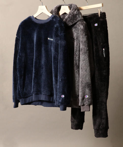Champion（チャンピオン）の「【別注】 ＜CHAMPION(チャンピオン）＞ SHERPA FLEECE PARKA/シェルパフリース ◆（パーカー・メンズ・ブラック/ケリー/グレー・SMALL/MEDIUM/X-LARGE/LARGE）」の10枚目の写真