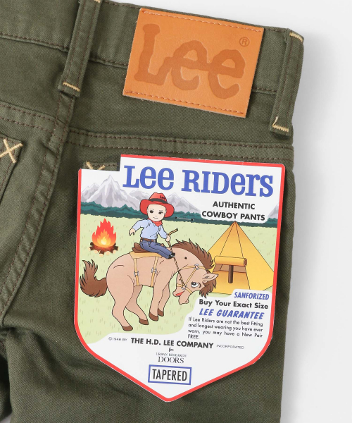 Lee(リー)の「Lee×DOORS-natural- テーパードパンツ(KIDS)(その他パンツ・キッズ・ブラック/オリーブ/インディゴブルー・100/110/120/130/140)」の4枚目の写真