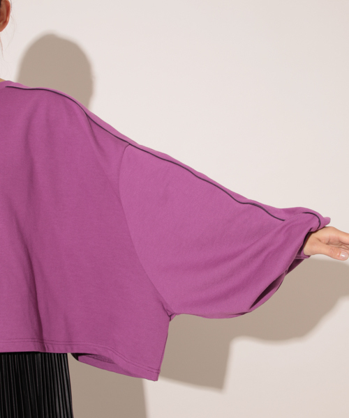 apres jour（アプレジュール）の「パイピングオーバースウェット【ZOZOTOWN限定アイテム】（スウェット・レディース・ベージュ/パープル/ライトブラウン・フリー）」の16枚目の写真