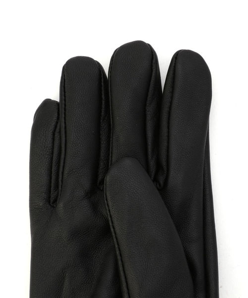 SHIPS（シップス）の「SU: レザー リブ グローブ（手袋・メンズ・ブラック/ネイビー/ブラウン・ONE SIZE）」の7枚目の写真