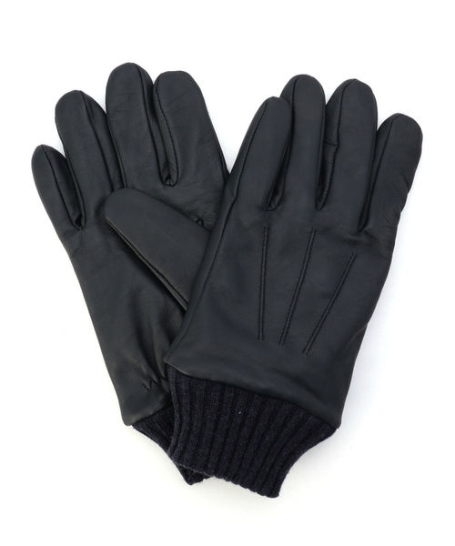 SHIPS（シップス）の「SU: レザー リブ グローブ（手袋・メンズ・ブラック/ネイビー/ブラウン・ONE SIZE）」の11枚目の写真