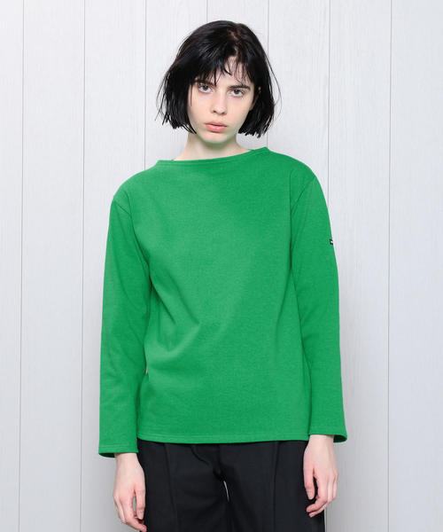 SAINT JAMES(セントジェームス)の「<SAINT JAMES>OUESSANT SOLID PULLOVER 19SS/カットソー(Tシャツ/カットソー・レディース・ライム/ホワイト/オレンジ/ネイビー・1/3)」の3枚目の写真