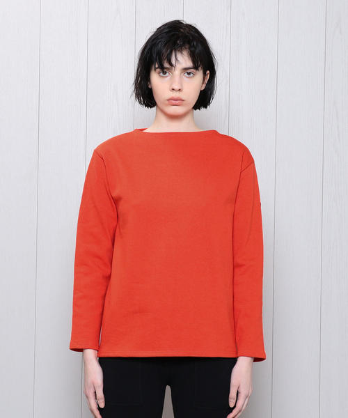 SAINT JAMES(セントジェームス)の「<SAINT JAMES>OUESSANT SOLID PULLOVER 19SS/カットソー(Tシャツ/カットソー・レディース・ライム/ホワイト/オレンジ/ネイビー・1/3)」の13枚目の写真