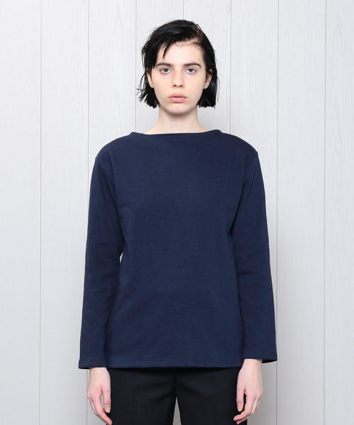 SAINT JAMES(セントジェームス)の「<SAINT JAMES>OUESSANT SOLID PULLOVER 19SS/カットソー(Tシャツ/カットソー・レディース・ライム/ホワイト/オレンジ/ネイビー・1/3)」の15枚目の写真