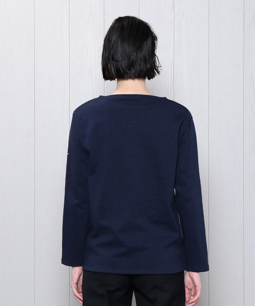 SAINT JAMES(セントジェームス)の「<SAINT JAMES>OUESSANT SOLID PULLOVER 19SS/カットソー(Tシャツ/カットソー・レディース・ライム/ホワイト/オレンジ/ネイビー・1/3)」の7枚目の写真