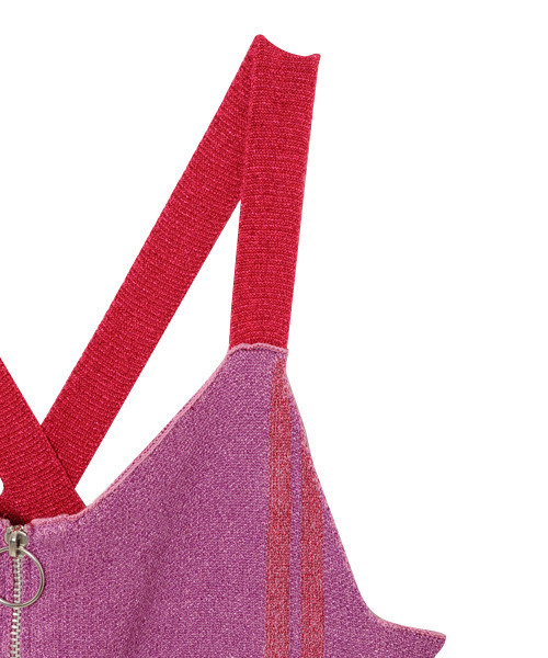 Candy Stripper(キャンディストリッパー)の「CHOPSY CANDY LAME ビスチェ(キャミソール・レディース・サックスブルー/ピンク/ブルー/グリーン・2)」の8枚目の写真