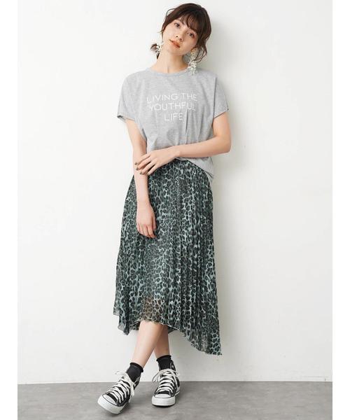 Editt by YECCA VECCA(エディットバイイェッカヴェッカ)の「タックデザインロゴTee(Tシャツ/カットソー・レディース・ホワイト/ブラック/パープル/杢グレー・FREE)」の22枚目の写真