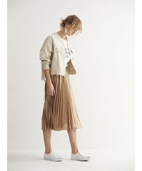 Editt by YECCA VECCA(エディットバイイェッカヴェッカ)の「タックデザインロゴTee(Tシャツ/カットソー・レディース・ホワイト/ブラック/パープル/杢グレー・FREE)」の14枚目の写真