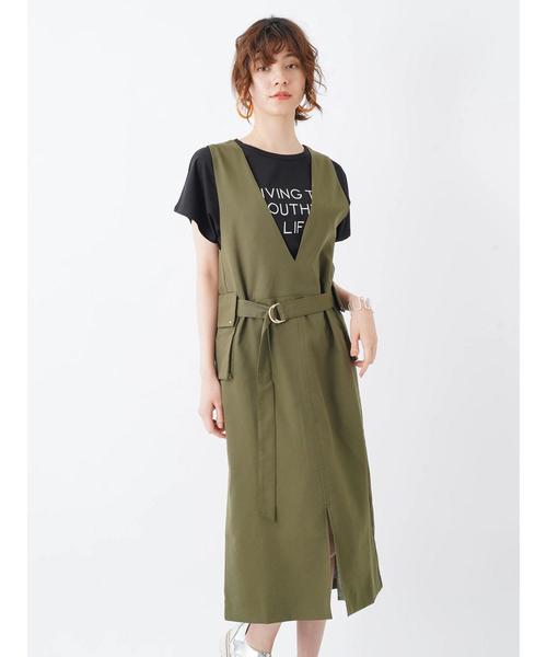 Editt by YECCA VECCA(エディットバイイェッカヴェッカ)の「タックデザインロゴTee(Tシャツ/カットソー・レディース・ホワイト/ブラック/パープル/杢グレー・FREE)」の11枚目の写真