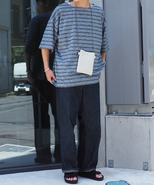 B:MING by BEAMS(ビーミングバイビームス)の「B:MING by BEAMS / レザー サコッシュ ポーチ(ボディバッグ/ウエストポーチ・メンズ・ブラック/ブラウン系その他3/グリーン系その他/ライトグレー/ベージュ/オレンジ/ブラウン・ONE SIZE)」の21枚目の写真