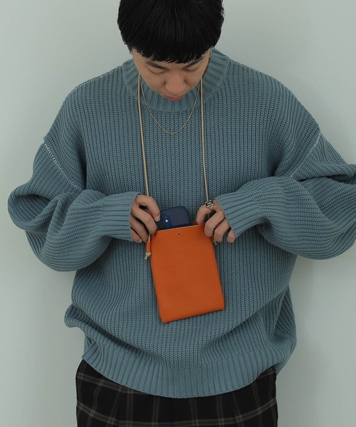 B:MING by BEAMS(ビーミングバイビームス)の「B:MING by BEAMS / レザー サコッシュ ポーチ(ボディバッグ/ウエストポーチ・メンズ・ブラック/ブラウン系その他3/グリーン系その他/ライトグレー/ベージュ/オレンジ/ブラウン・ONE SIZE)」の19枚目の写真