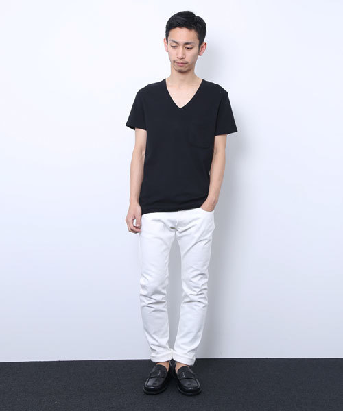 DISCOVERED（ディスカバード）の「【DISCOVERED】COMPLETE LINE SKINING PANTS（デニムパンツ・メンズ・ホワイト/ブラック/グレー/インディゴブルー・1/2/3/4）」の14枚目の写真