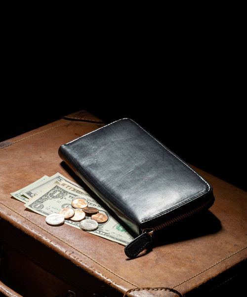 MURA（ムラ）の「イタリアンレザー YKKラウンドファスナー スキミング防止 長財布（財布・メンズ・ブラック/ダークブラウン/キャメル/ネイビー/ブラック系その他/グリーン/ダークネイビー・FREE）」の3枚目の写真