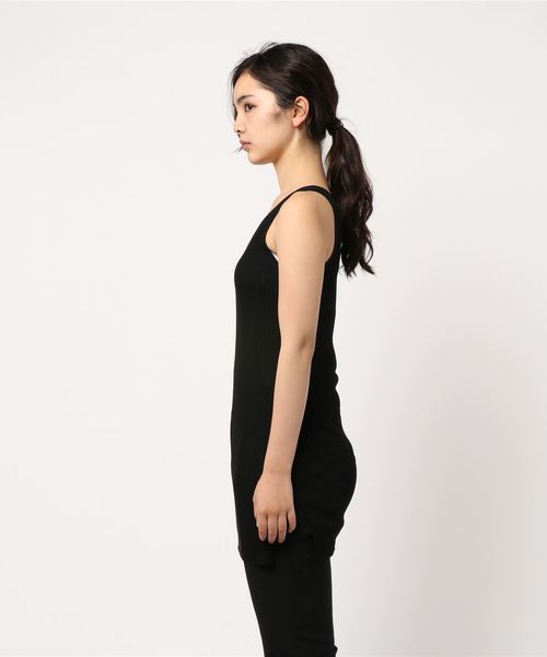 CITYSHOP(シティーショップ)の「リブタンク チュニック(ニット/セーター・レディース・ブラック/オレンジ/ベージュ・FREE)」の11枚目の写真
