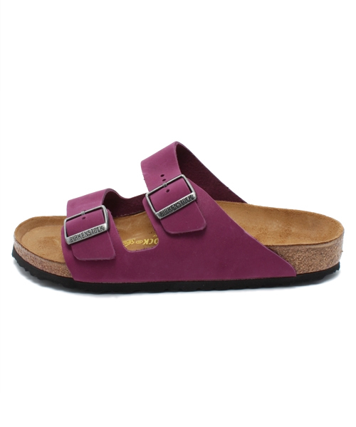 BIRKENSTOCK(ビルケンシュトック)の「【カラーレザーサンダル】ARIZONA/アリゾナ ヌバックレザーブラックベリー(MEN)(サンダル・メンズ・パープル・40/43/39/41/42)」の2枚目の写真