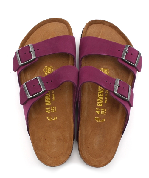 BIRKENSTOCK(ビルケンシュトック)の「【カラーレザーサンダル】ARIZONA/アリゾナ ヌバックレザーブラックベリー(MEN)(サンダル・メンズ・パープル・40/43/39/41/42)」の8枚目の写真