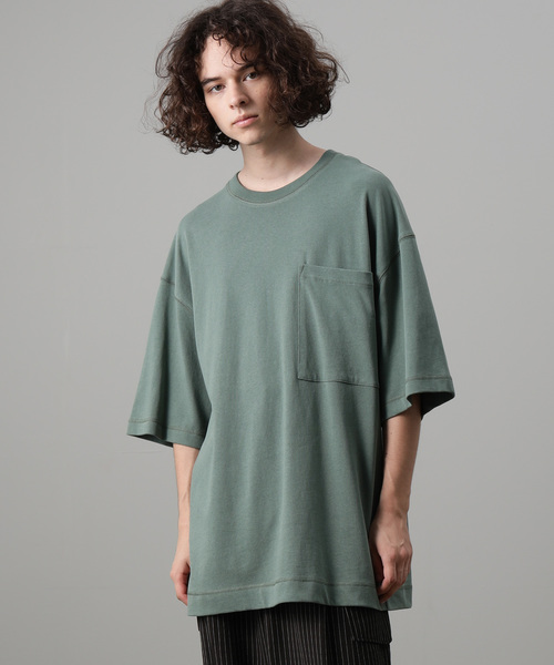 JUNRED（ジュンレッド）の「モンスターBIG TEE（Tシャツ/カットソー・メンズ・ホワイト/ブラック系その他/ベージュ/グリーン・FREE）」の4枚目の写真