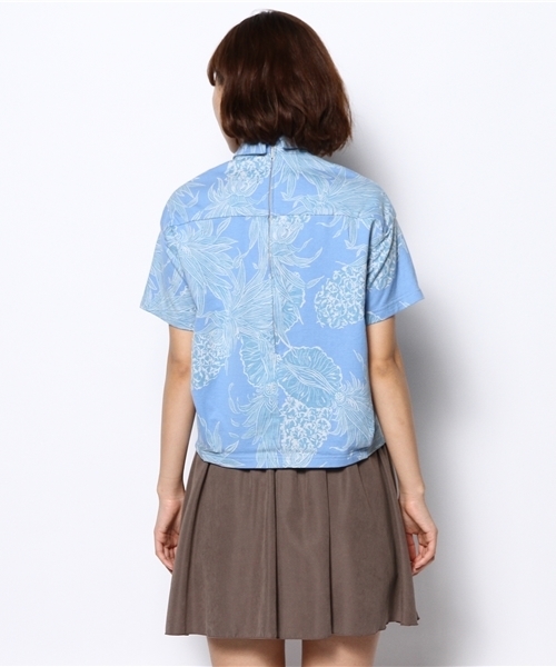 Kastane（カスタネ）の「【SUN SURF×Kastane】パイナップル柄シャツ（シャツ/ブラウス・レディース・ブルー/オフホワイト・FREE）」の7枚目の写真