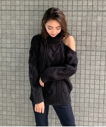 ENVYM | オープンショルダーＫＮＩＴ(ニット/セーター)