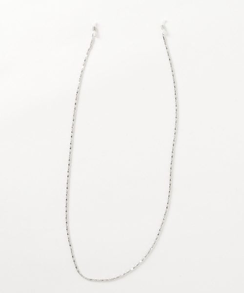 DING(ディング)の「DING/ストラップ付きメガネ(メガネ・レディース・シルバー・FREE)」の3枚目の写真